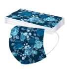 Маски Одноразовые 3-слойные с цветочным принтом для взрослых, 10-50 шт.