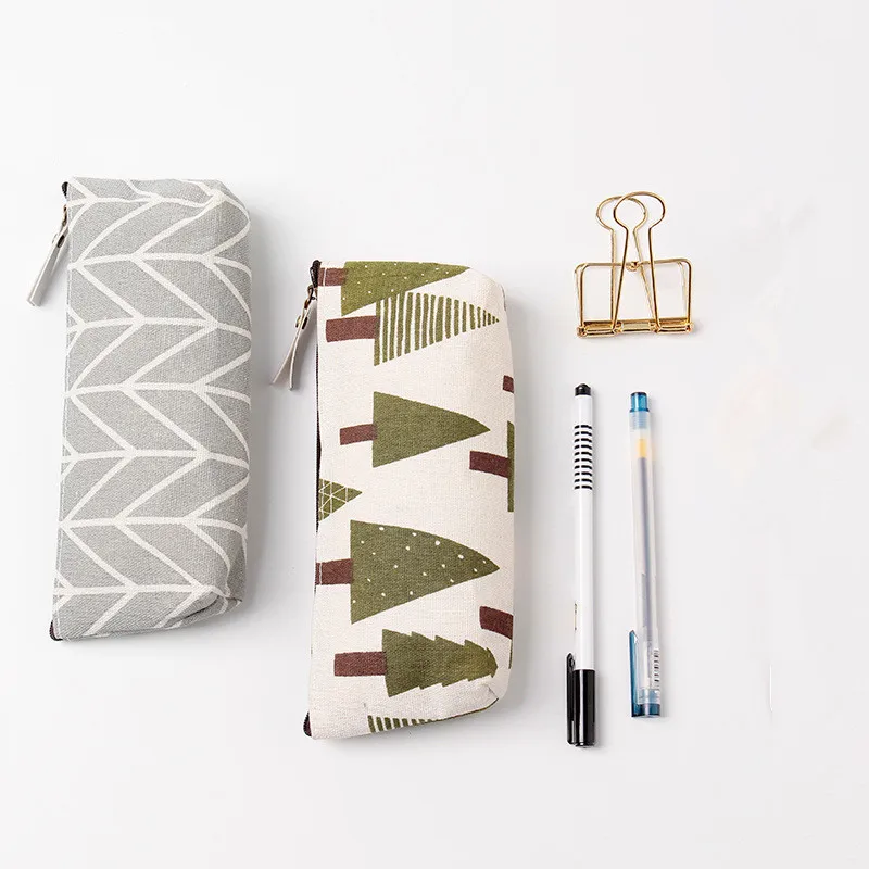 

Girl Small Zipper Cosmetic Bag Organizer Portable Makeup Bag Girl Lipstick Brush School Student Grid Pencil Case Bag Pouch Purse