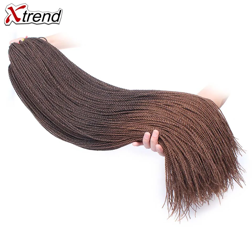 Удлиненные синтетические волосы Xtrend из сенегальского переплетения плетеные