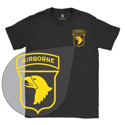 

101St Airborne T-Shirt 100% Ring Spun Cotton Includes Free Decal Unisex Women Men Tee Shirt