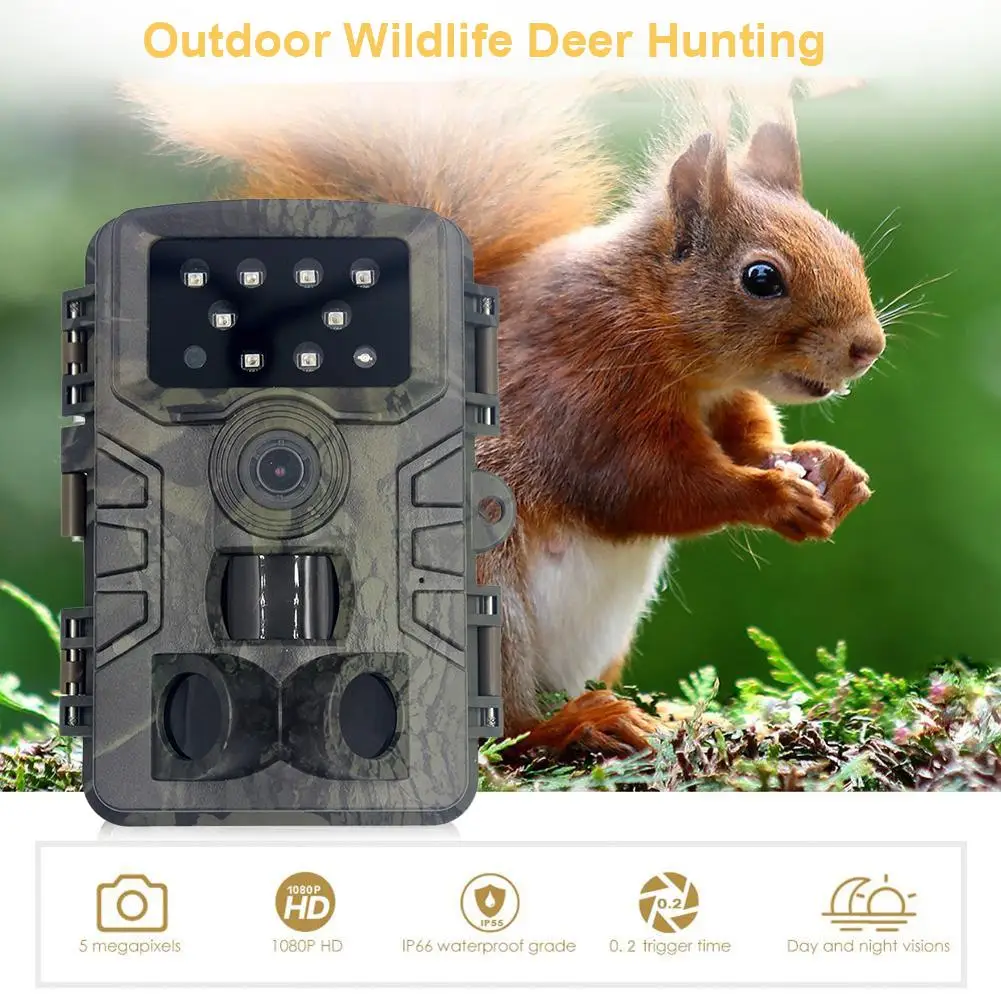 

Outdoor Trail Dash Cam 20MP 1080P HD Game Scouting Camera IP66 Waterproof Wild Scouting Camera With Night Vision Dropship