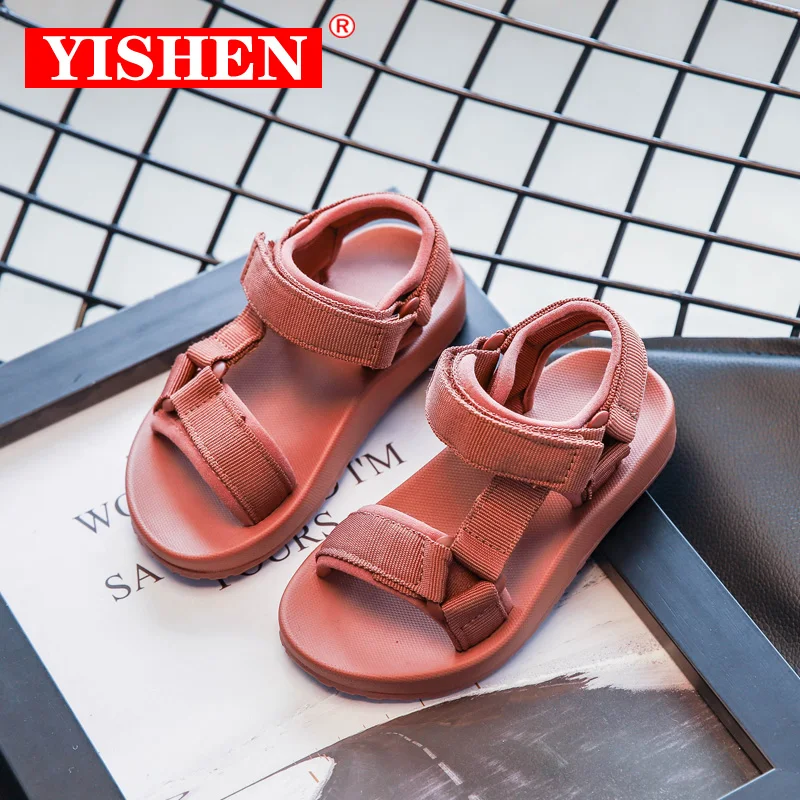 

YISHEN Boys Sandals Kids Sandals Summer Children Shoes Rubber School Shoes Breathable Open Toe Casual Outdoor Boys Girls Sandal