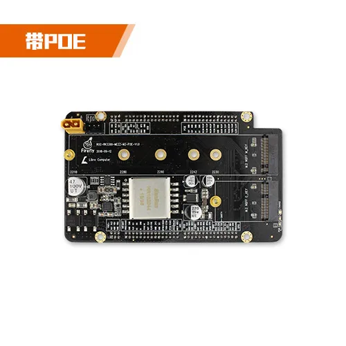 

ROC-RK3399-Плата расширения для ПК, расширенный SSD, Wi-Fi-Bluetooth, POE + источник питания, батарея для модели самолета