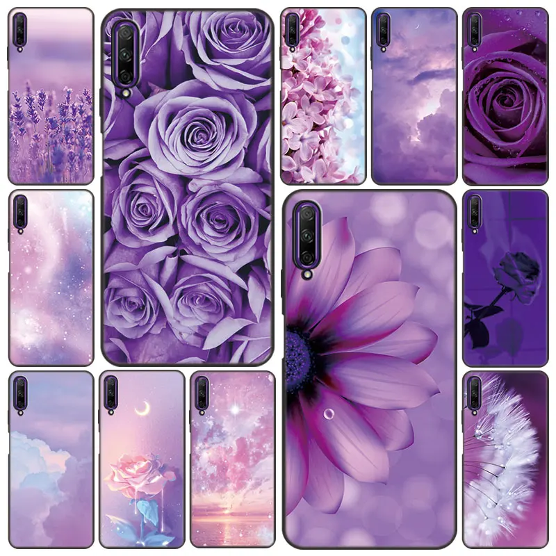 Kawaii sky лаванда фиолетовый цветок чехол для телефона Huawei Y9A Y7A Y9S Y8S Y6S Y5P Y6P Y7P Y8P Y5 Lite Y6