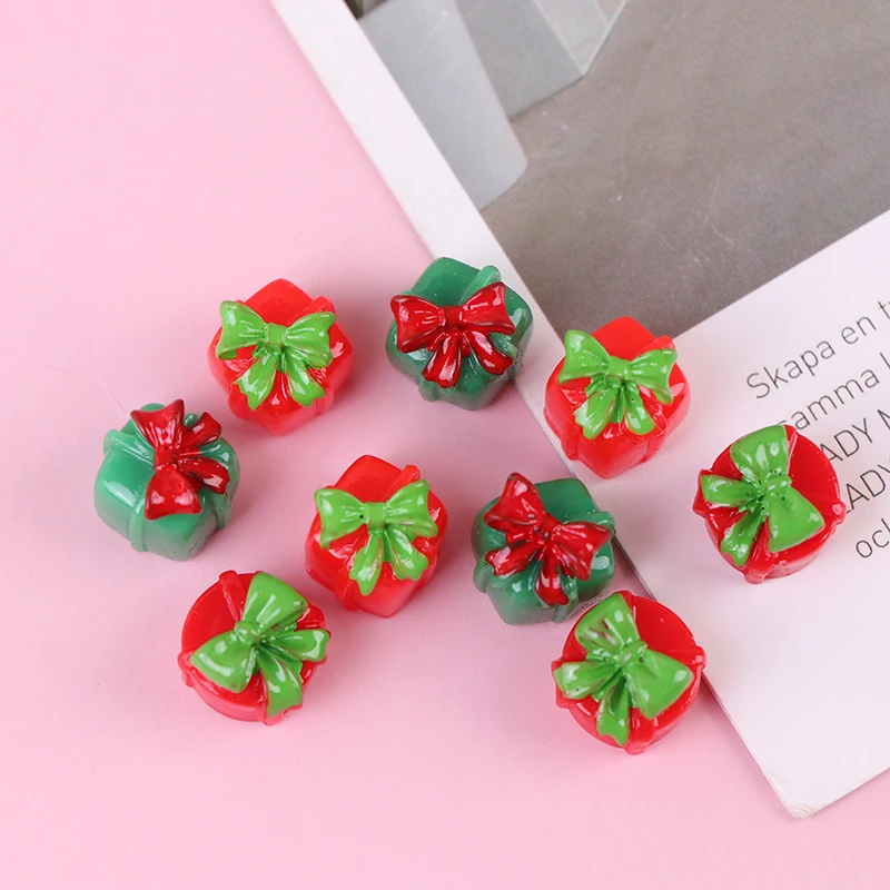 

3PCS Dollhouse Miniature Christmas Gift Box Pretend Play Mini Doll House Furniture Home Decoration Accessories Toys