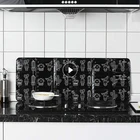 Новая алюминиевая складная перегородка для кухонной газовой плиты, кухонная сковорода, защита от разбрызгивания масла, аксессуары для экрана, Легкая очистка