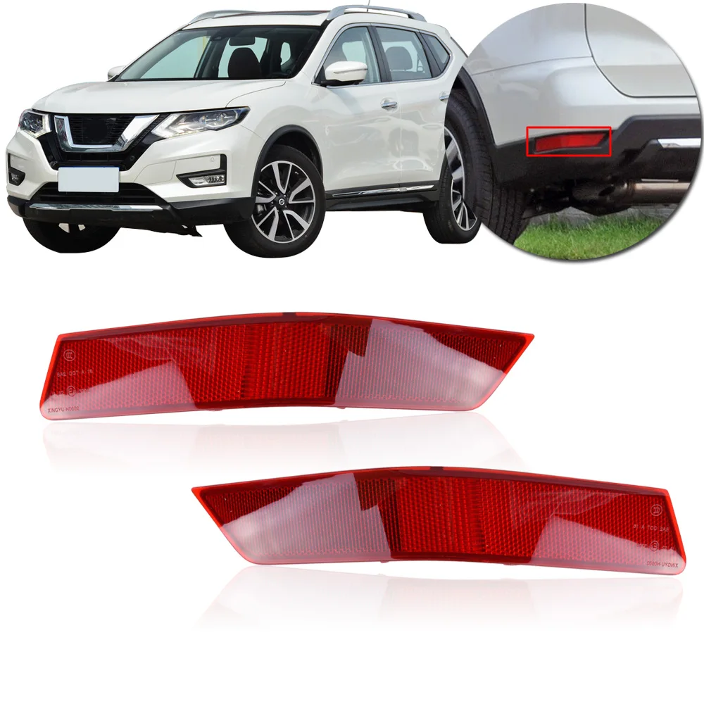 CAPQX для Nissan X Trail T32 2017 2018 задний отражатель светильник тормозной фонарь заднего