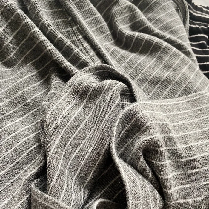 

Soft waxy pants, striped women's pants, black grey basic color yoga pants, natural