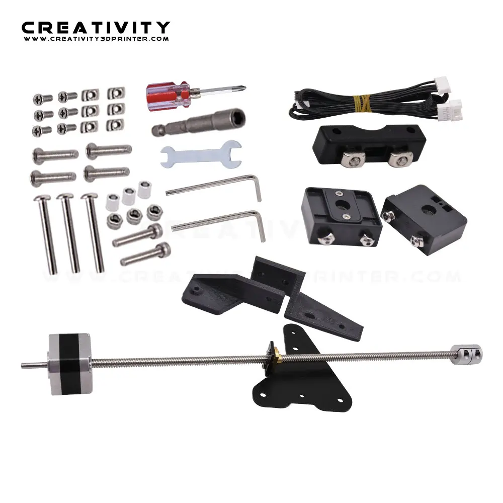 ender3 dual z axis lead screw upgrade kits with 0 4mm mk8 nozzle for ender3v2 cr10 ender 3pro dual z axis 3d printer accessories free global shipping