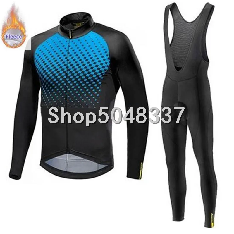 2019 новая зимняя теплая флисовая одежда из Джерси для горного велоспорта MAVIC Pro Team