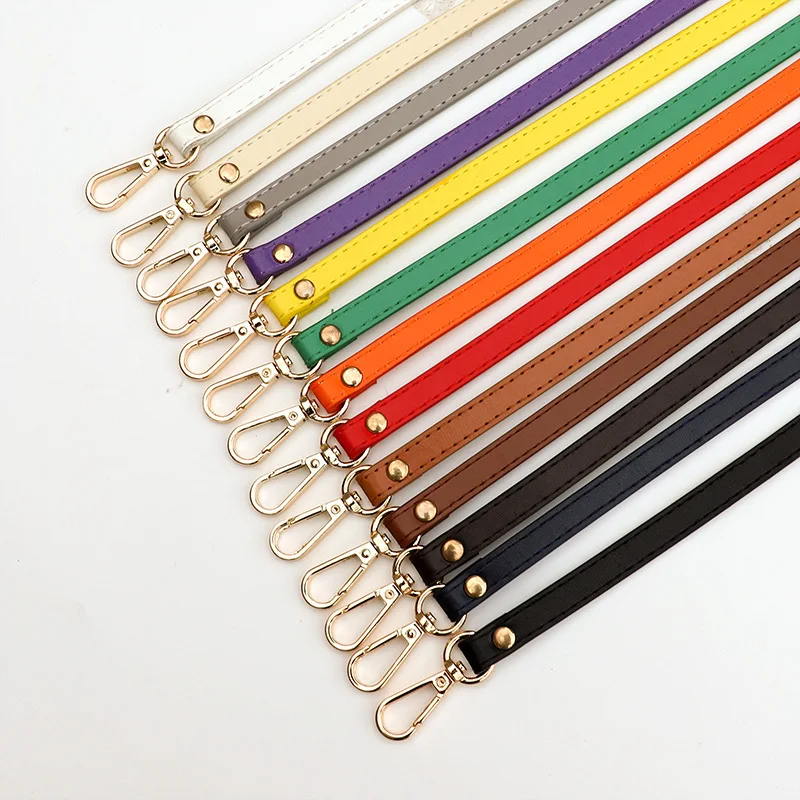 

New 120cm Long PU Leather Shoulder Bag Strap Handbag Handles Candy Color DIY Purse Handle for Handbag Belt Strap Bag Accessories