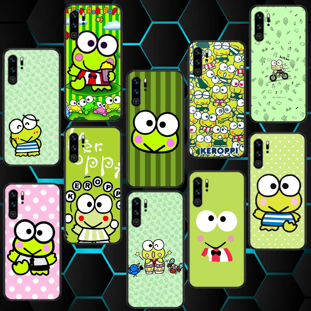 

Cartoon Frog Keroppi Cute Huawei P Mate Smart 9 10 20 30 40 Lite Z Y7 2019 Pro For Phone Case black Funda Tpu Hoesjes Pretty