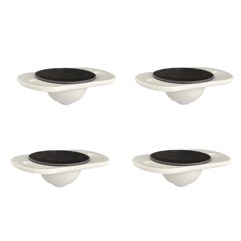 

4pcs Universal Furniture Wheel Directional Roller Self Adhesive Casters Pulley Rollers For Cabinet Drawer Storage Box Trash