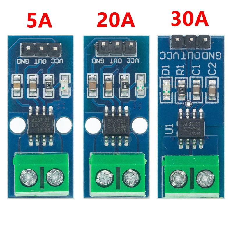 Модуль датчика тока Холла ACS712 модуль 5A 20A 30A 5A/20A/30A бесплатная доставка 10 шт.|module