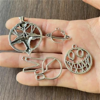zinc alloy make discovery universe bull head palm grim face charm pendant diy making shaped necklace bracelet jewelry connector