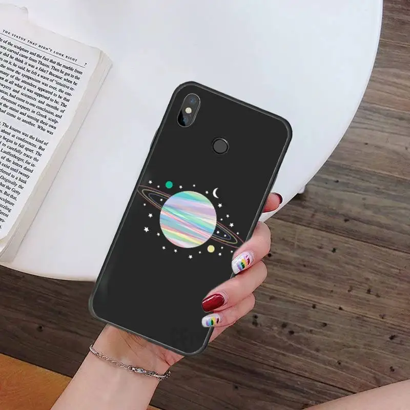 

Cartoon Astronaut Planet Phone Case For Xiaomi Redmi mi note max 3 5 6 8 9 10 t S SE lite pro Soft Silicone Shell Cover Funda