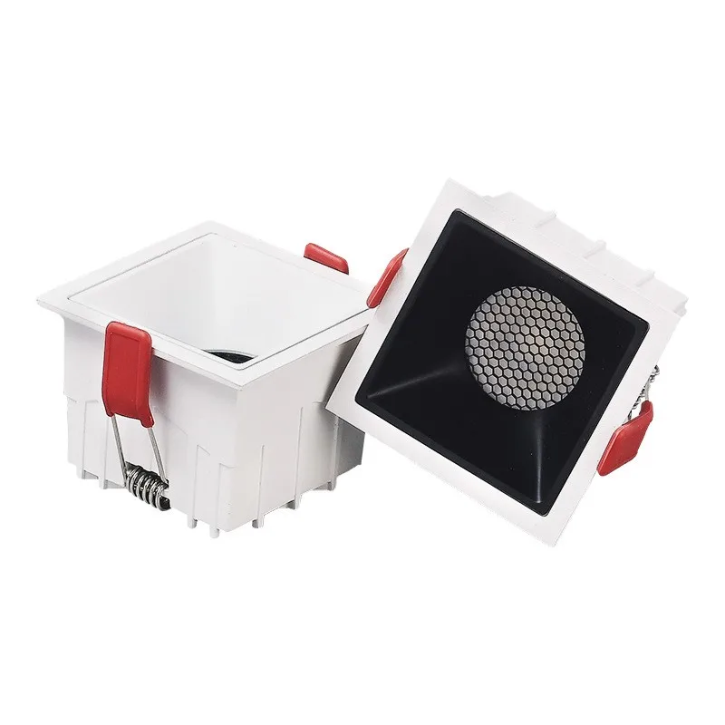 

Square dimming frameless no glare COB recessed downlight LED ceiling light bedroom living room kitchen