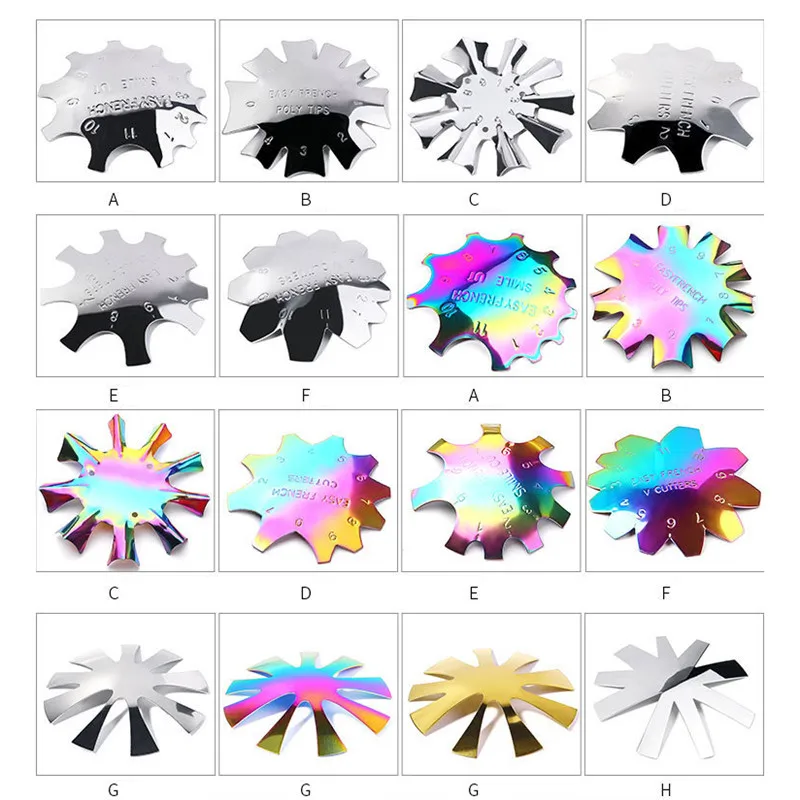 Резак для дизайна ногтей резак французского наконечника линии V-образные кончики