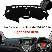 taijs factory calssic new design leather car dashboard cover for hyundai santafe 2013 2014 2015 2016 right hand drive