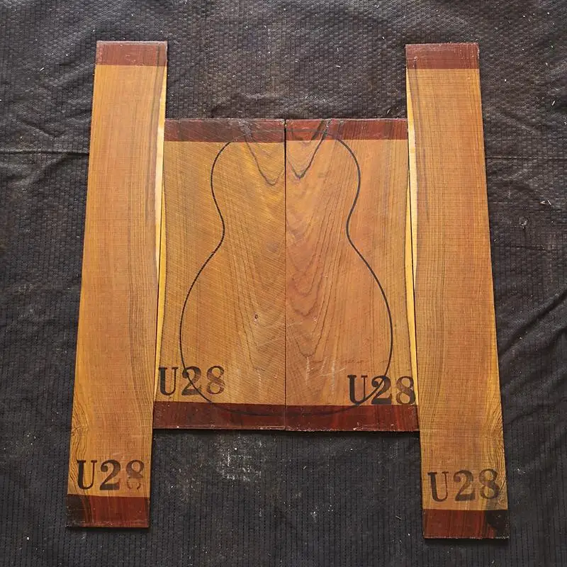 UK cocobollo U28 Южная Америка импортированная Гавайская гитара cocobolo гитара из твердой древесины задняя боковая панель шпон гитара материал для изготовления аксессуаров - Цвет: UK cocobollo U28