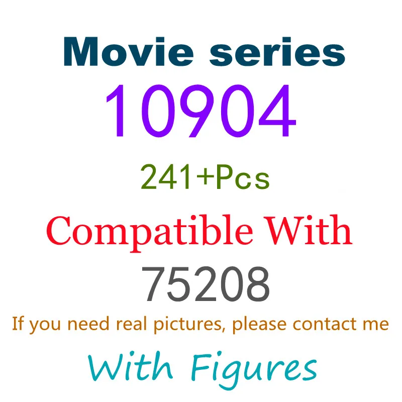 

241Pcs 10904 Building Blocks Assembled Toy Movie Series 75208 Assembled Building Blocks Children's Toy Gifts