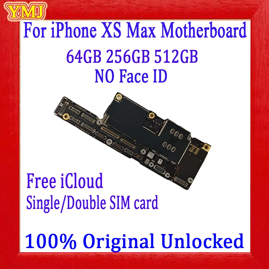 Бесплатная iCloud для iPhone XS Max материнская плата с/без лица ID оригинальная