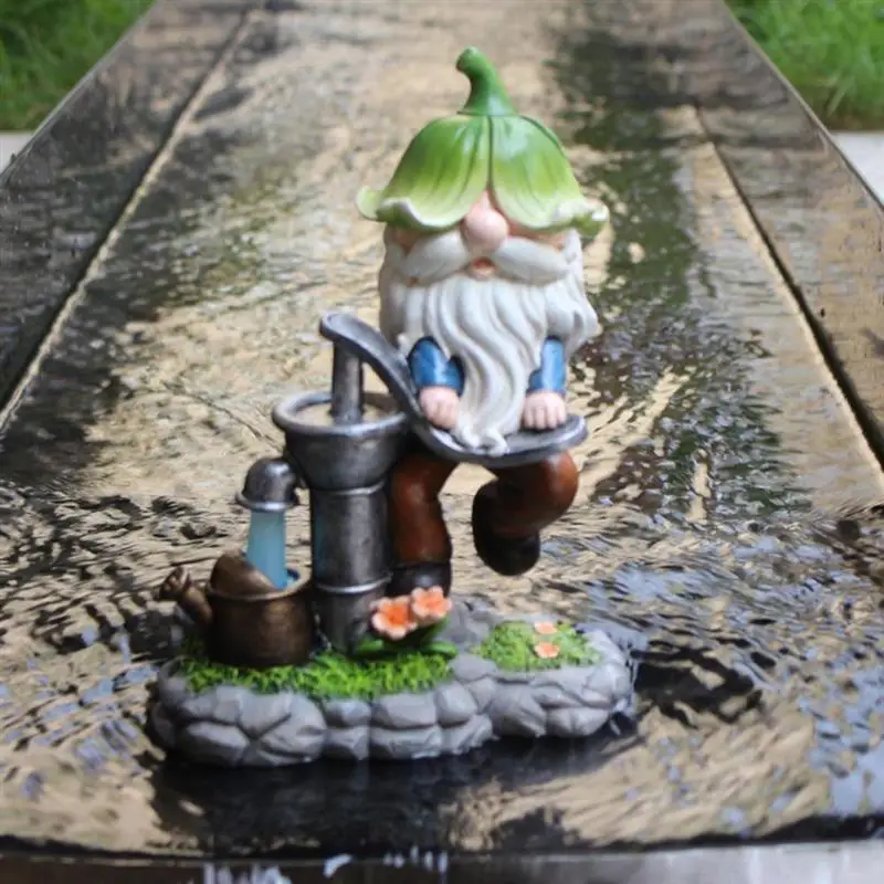 

3D Dwarf Resin Doll Funny Garden Statue Gnome Figurines Dwarf Elf Ornament DIY Outdoor Lawn Home Decoration Garden Landscape