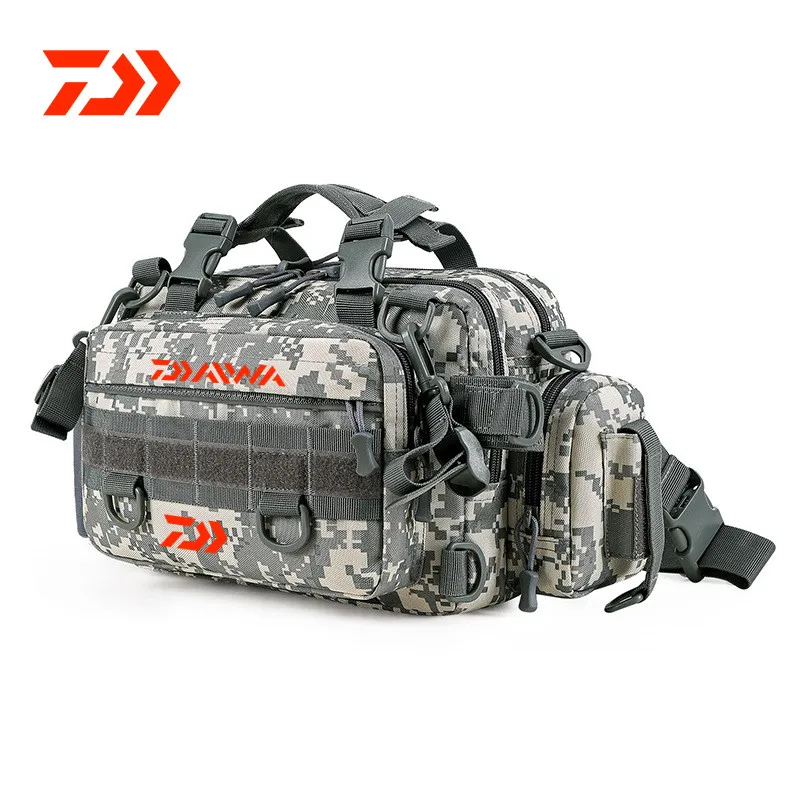 

2021 Tactical Camouflage Camera Pack Women Messenger Daiwa Fishing Bag Men Outdoor Sport Bags Waterproof Saddle Fishing Bag 038#