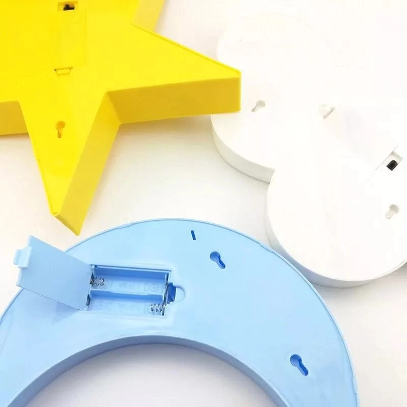 

Creativity Rainbow Cloud LED Night Light Wall Lamps Battery Powered For Kids Room Decor Home Party Decorative LED Table Lamp