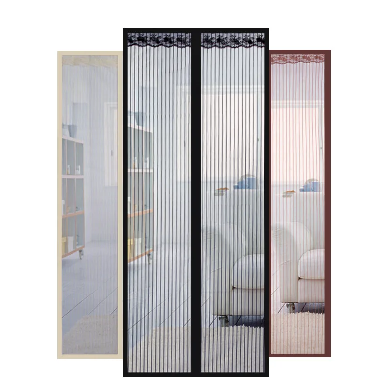 

Closing Magnetic Door Net Anti Fly Insect Screen Curtain Mesh For Door Window Covers
