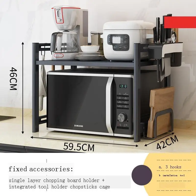 Especias Dish Drainer Organization Scolapiatti Adjustable Microwave Shelf Cuisine Cocina Organizador Kitchen Storage Rack Holder | Дом и сад