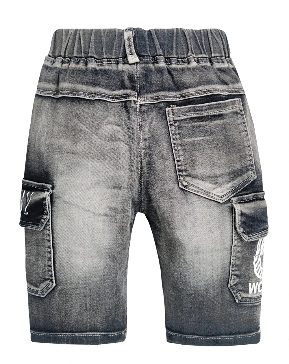 Джинсовые шорты для мальчиков мягкие эластичные укороченные брюки одежда детей