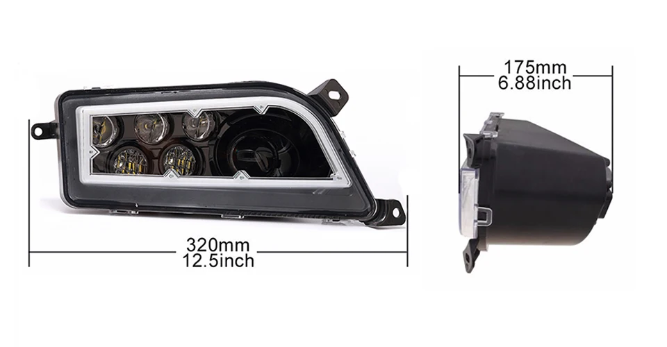 Для Polaris RZR фары светодиодный RGB Halo комплект многоцветная подсветка Angel Eyes приложение Bluetooth дистанционное авто аксессуары ATV светодиодный фонарь