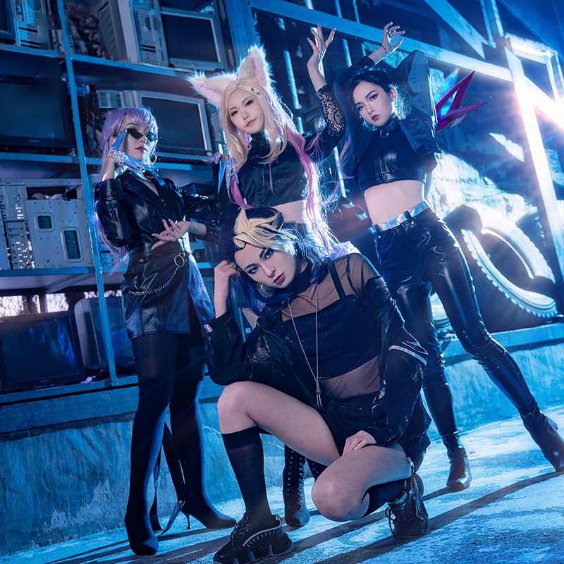 

Косплей-костюм LOL KDA Baddest Ahri Evelynn Akali Kaisa женский сексуальный костюм костюмы на Хэллоуин Карнавальная форма на заказ