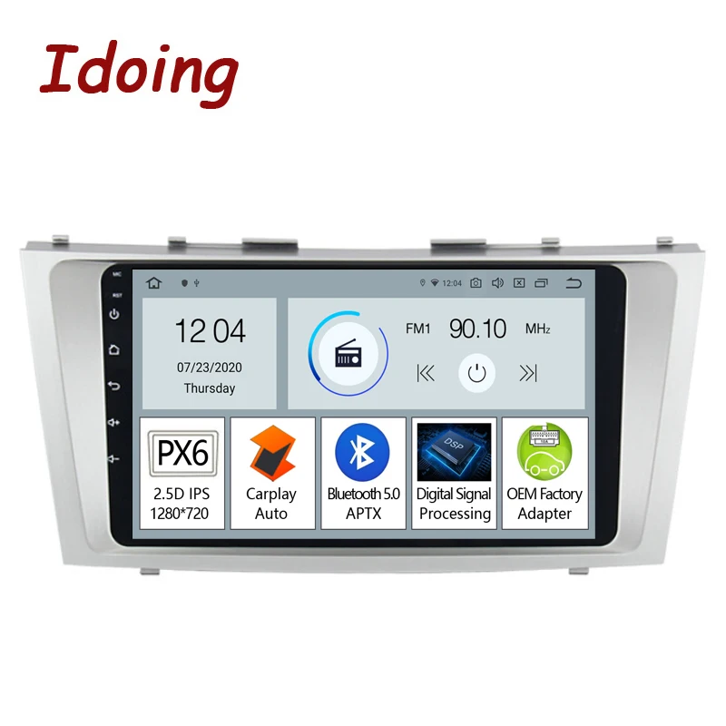 Idoing 9 &quotPX6 Android автомобильный Радио мультимедийный плеер для Toyota Camry 6 XV 40 50 2006 2011 GPS