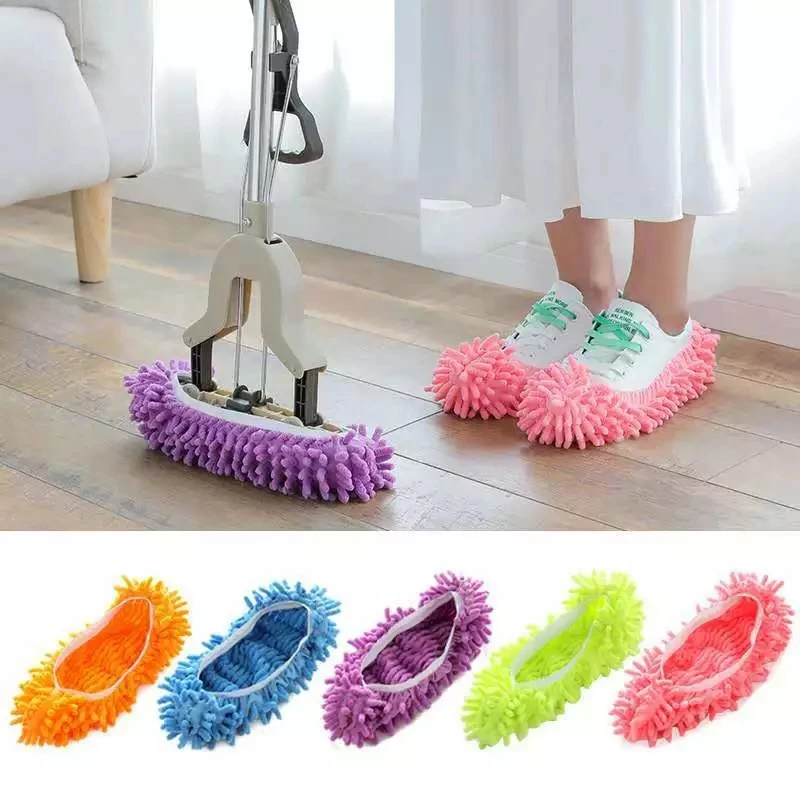 

Waterproof Lazy Shoe Cover 1 pc Chenille Mop Cap For Goods Cleaning Slippers Floor Dust Removal Kitchen Gadgets Accessories