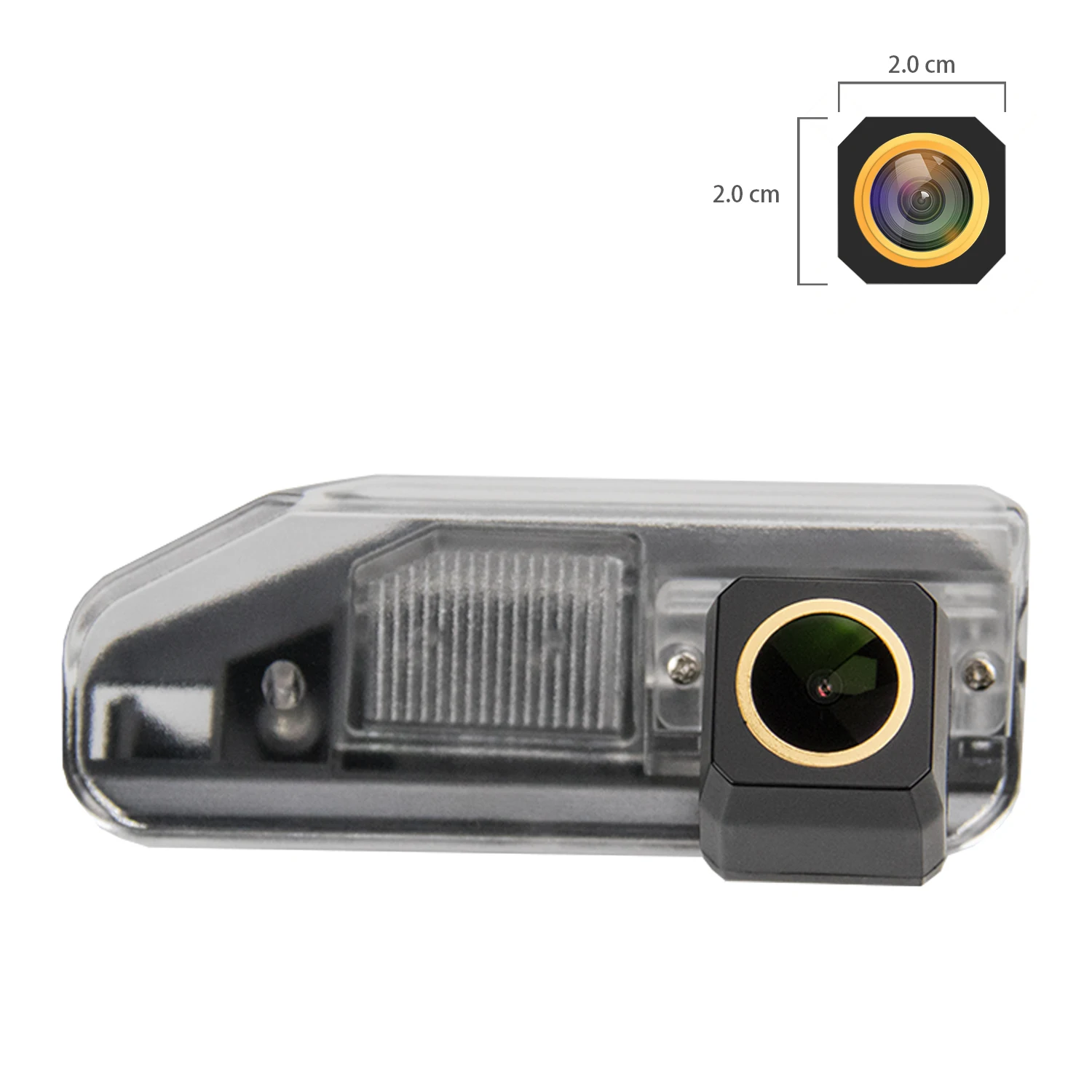 

Misayaee Golden HD Car Rear View Reverse Camera Plate Light for Lexus RX200 RX300 RX300H RX450 RX270 2014-2015