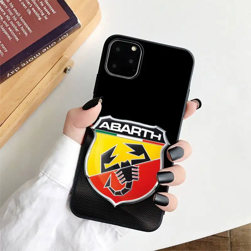 Чехол для телефона с логотипом итальянского спортивного автомобиля Abarth iphone 13 11 12