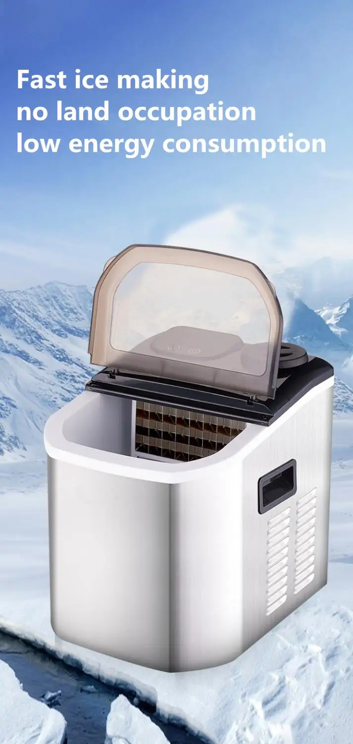 Ice making machine commercial milk tea shop ice household small student dormitory Mini automatic |