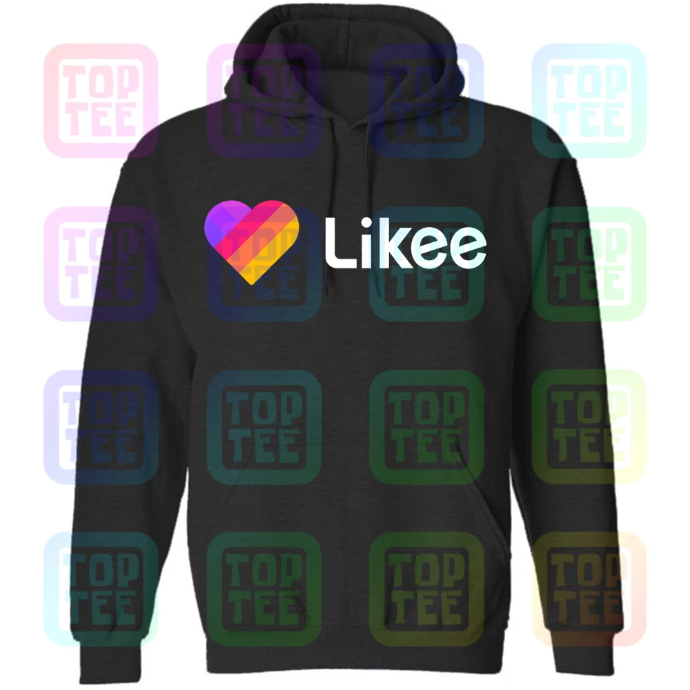 Black Hoodie Likee футболка для приложения likee hear футболка забавная футболка с капюшоном - Цвет: Black Hoodie