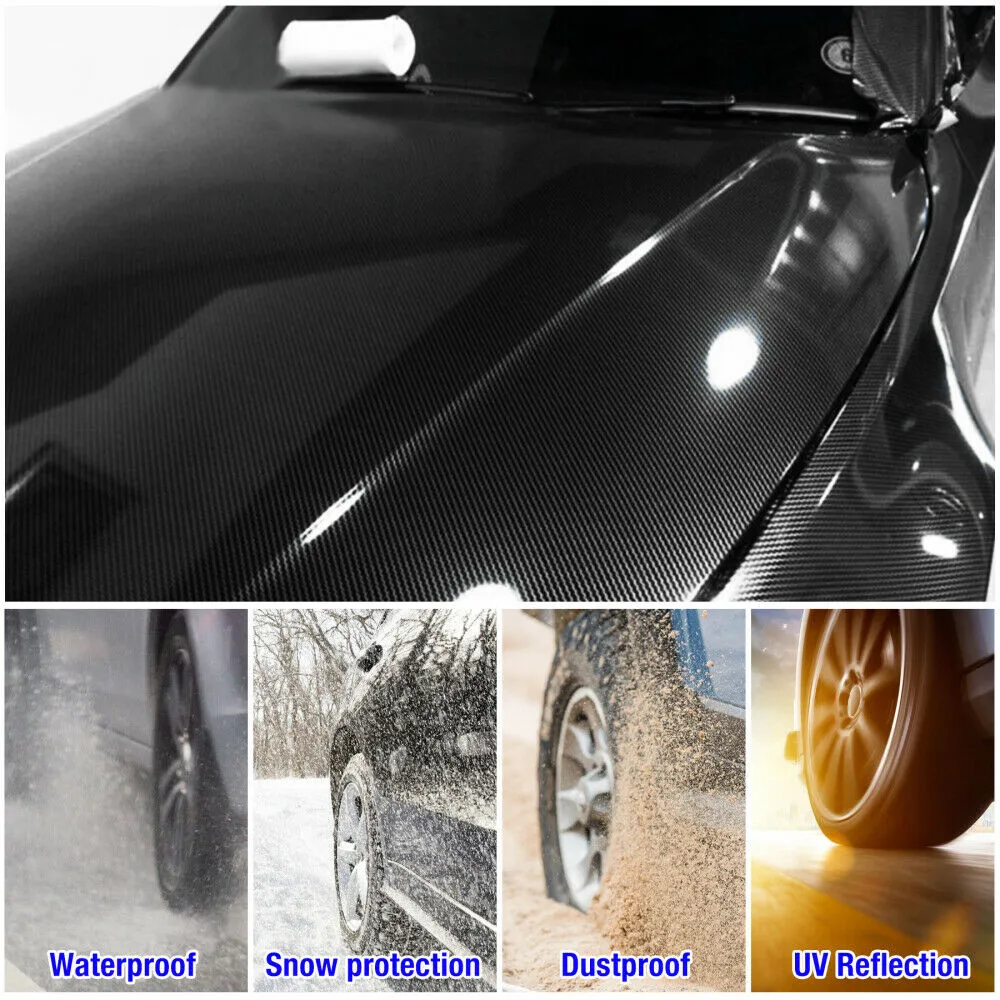 

+ 3*Tools Car Vinyl Sticker 5D Black Decals Foil Heat Resistant Durable
