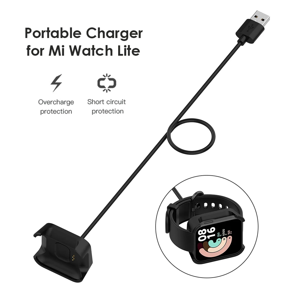 

Зарядное устройство для Xiaomi Mi Watch Lite Redmi Watch с USB-кабелем для зарядки