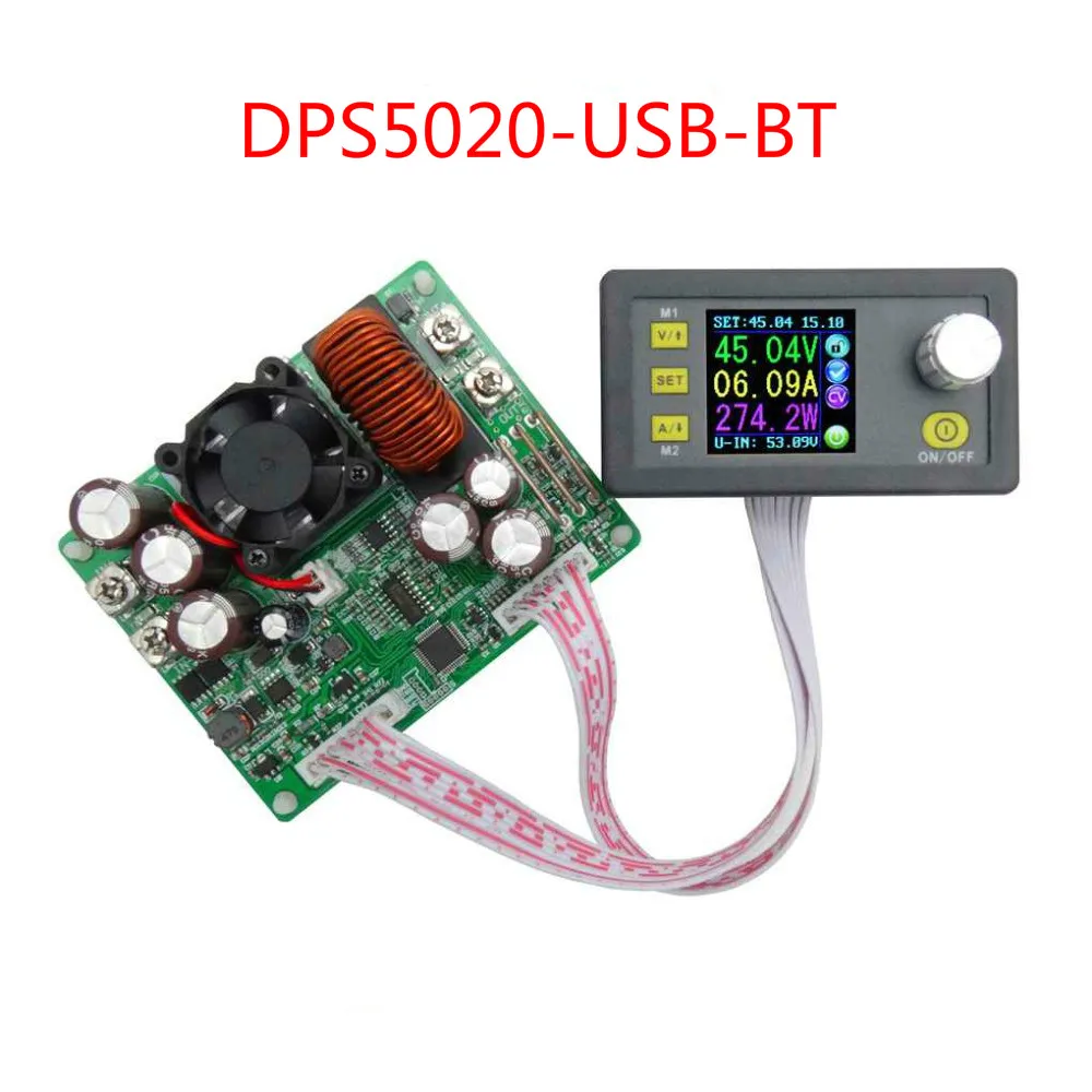 

DPS5020-USB-BT Voltmeter DC Constant Voltage Current 50V 20A Step-down Digital Power Supply Buck Voltage Converter LCD Voltage