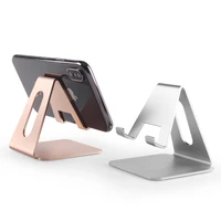 hands free mobile phone holder stand aluminium alloy metal tablet stand universal holder for iphone 12pro xiaomi mi 9 huawei
