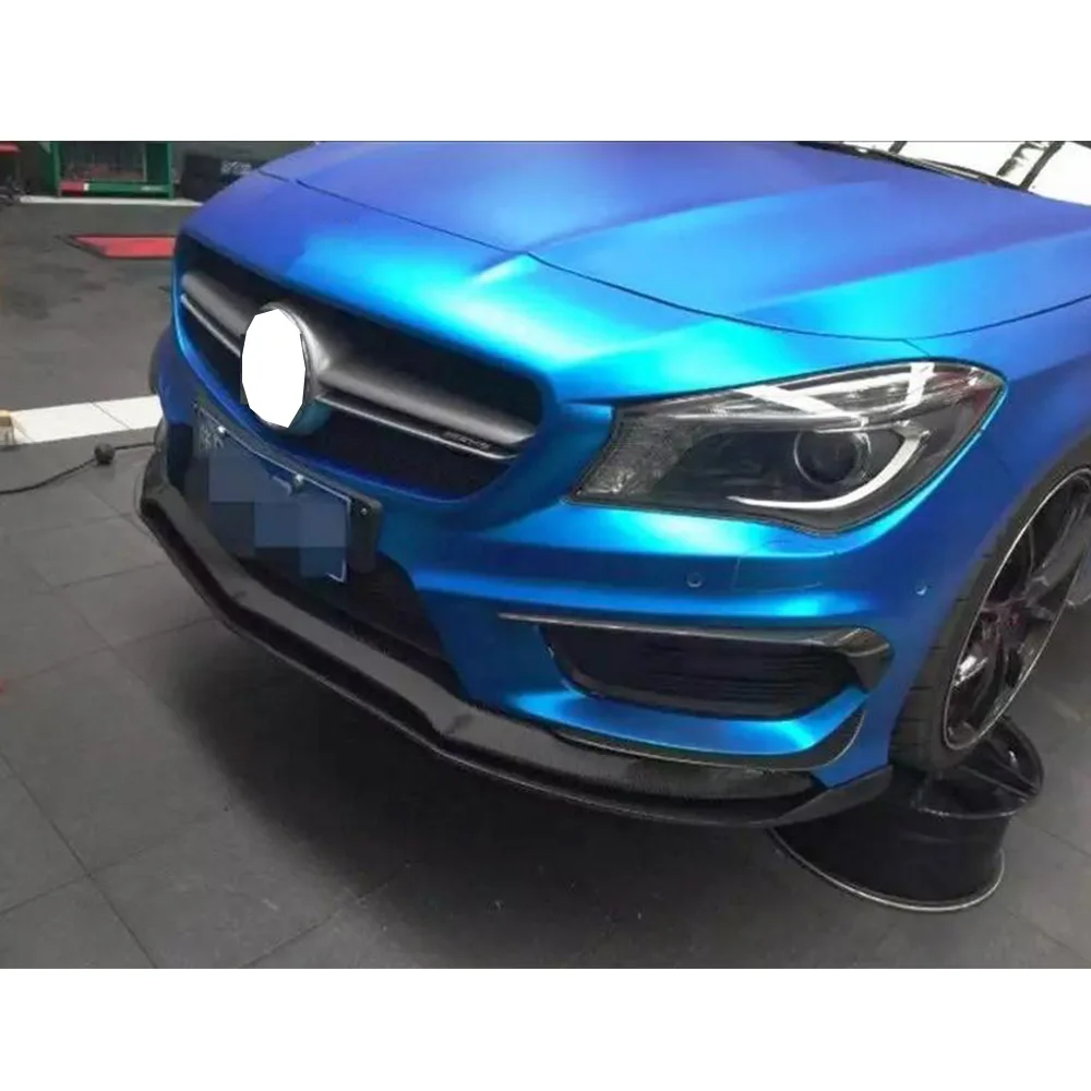 Передний бампер из углеродного волокна спойлер для Mercedes Benz CLA Class C117 CLA180 CLA250 CLA45 AMG