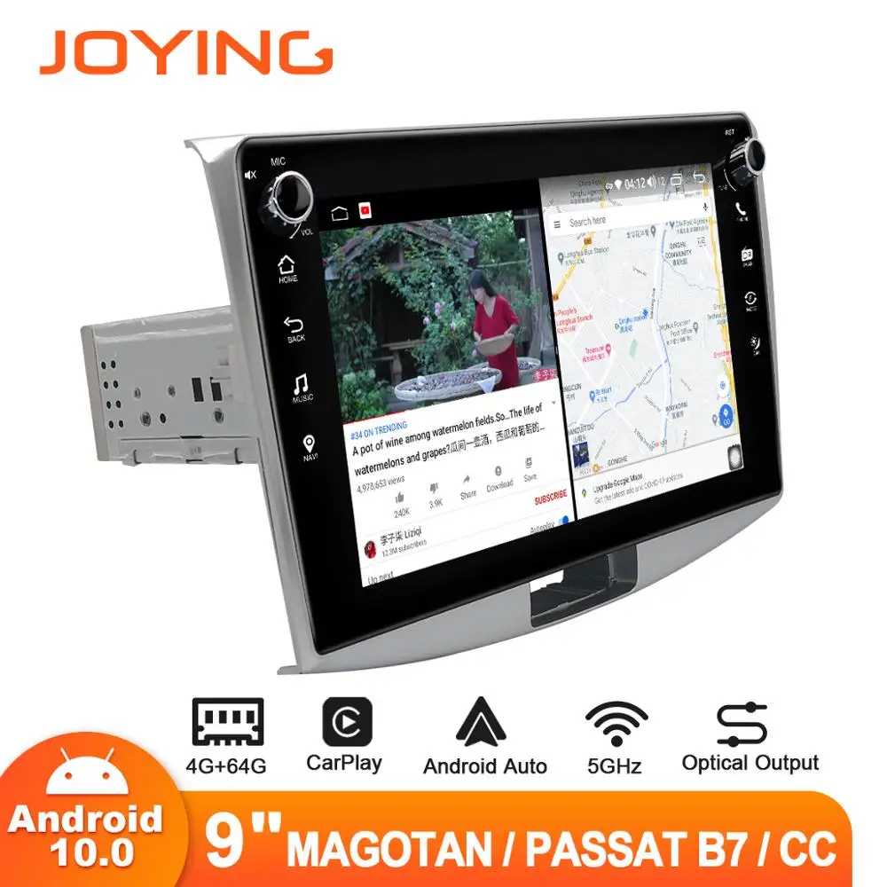 

9" Android Stereo Autoradio Head Unit for Volkswagen Magotan 2011-2016/Passat B7 2010-2014 /CC 2012-2018 GPS Carplay DSP SPDIF