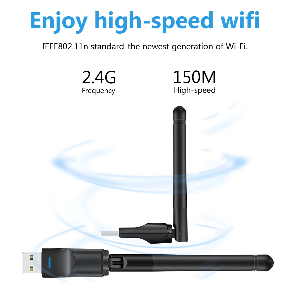 Wifi антенна USB 2 0 wifi адаптер usb ethernet TECHKEY 150 Мбит ключ 802 11 ngb enchufe lan chromecast для