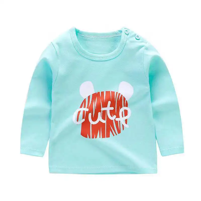 Зеленый Bebes/хлопковая Футболка для девочек розовые детские короткие футболки с героями мультфильмов детские футболки для малышей детская одежда с длинными рукавами одежда для маленьких девочек - Цвет: Зеленый
