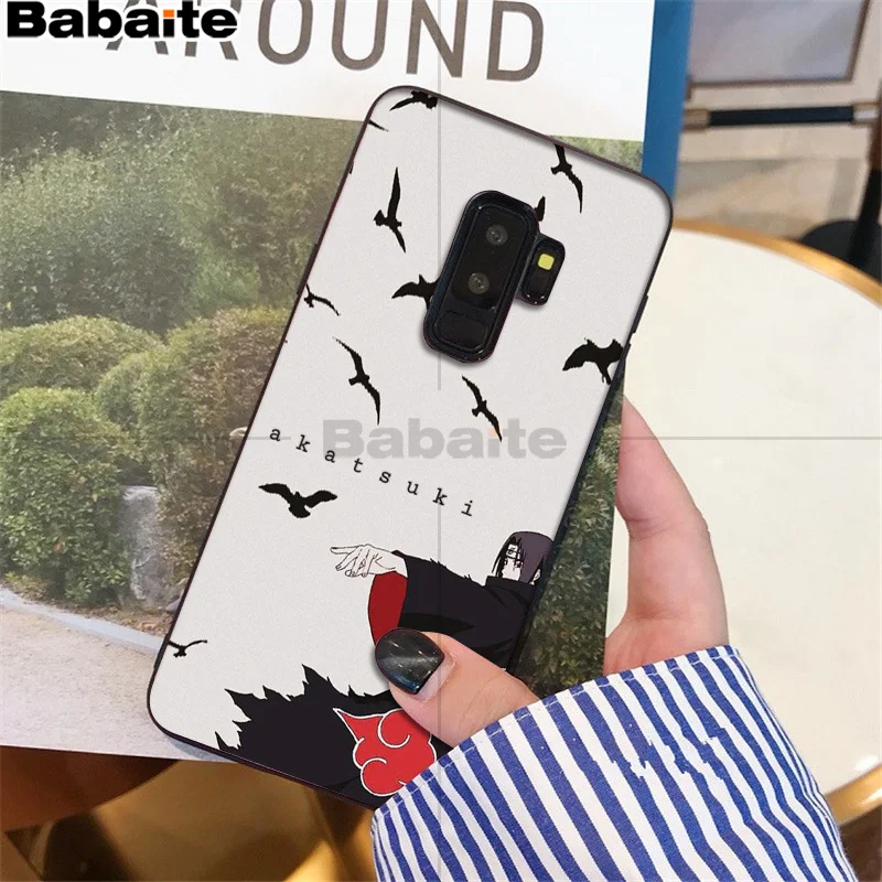 Babaite Наруто Черная мягкая оболочка телефона samsung S9 S9 плюс S5 S6 S6edge S6plus S7 S7edge S8 S8plus крышка M10 20