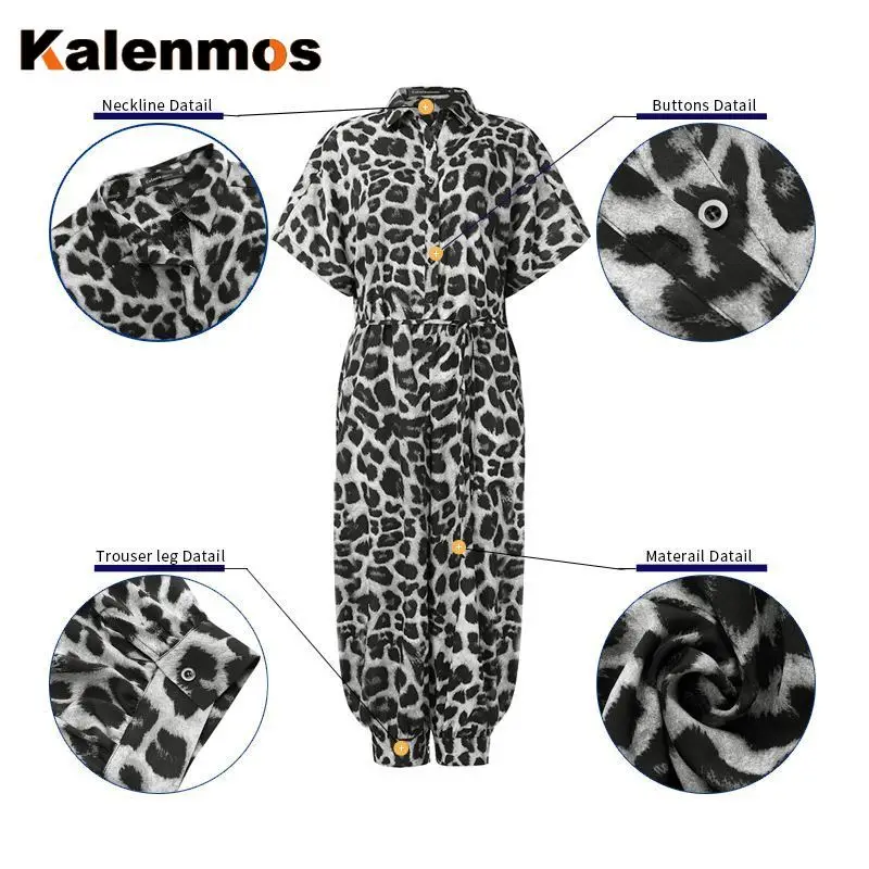 KALENMOS размера плюс Летний комбинезон комбинезоны для женщин сексуальный